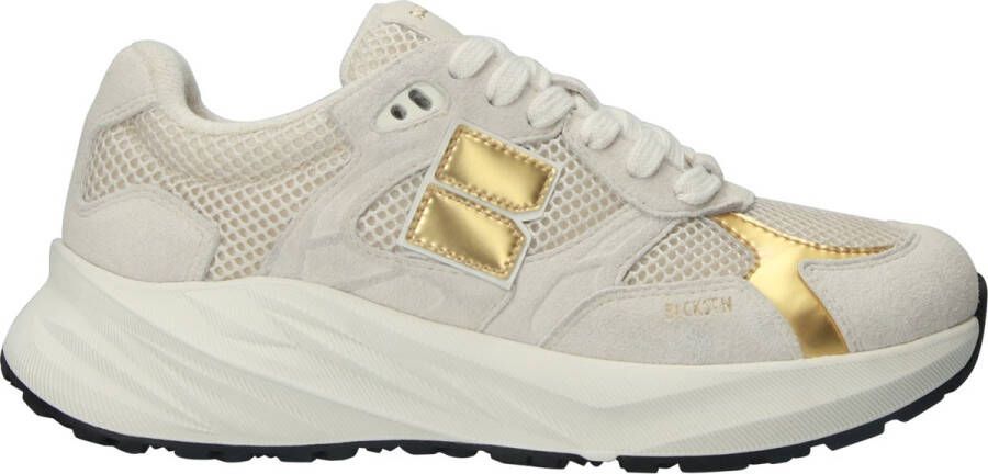 Blackstone FLINT MARVEL DL275 Artic Wolf Gold Runner Sneaker Dames Beige
