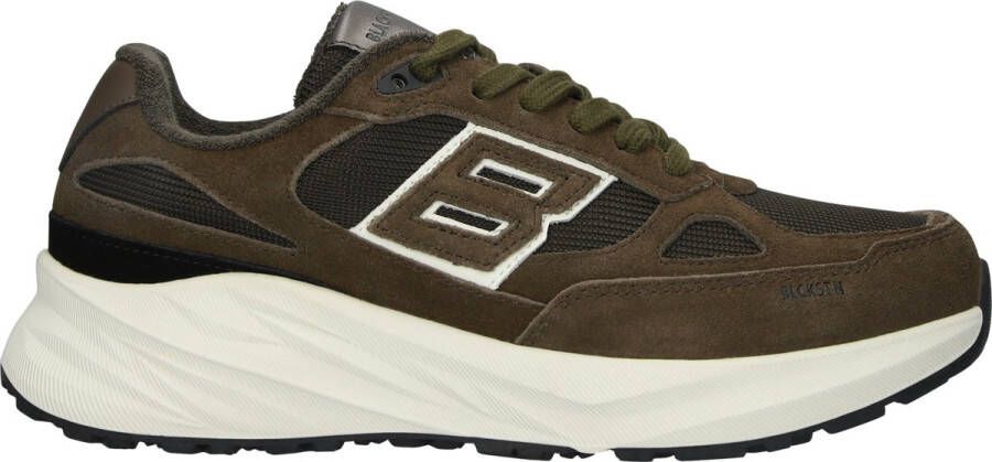 Blackstone FLINT MOSS DG531 Crocodile Runner Sneaker Heren Dark green