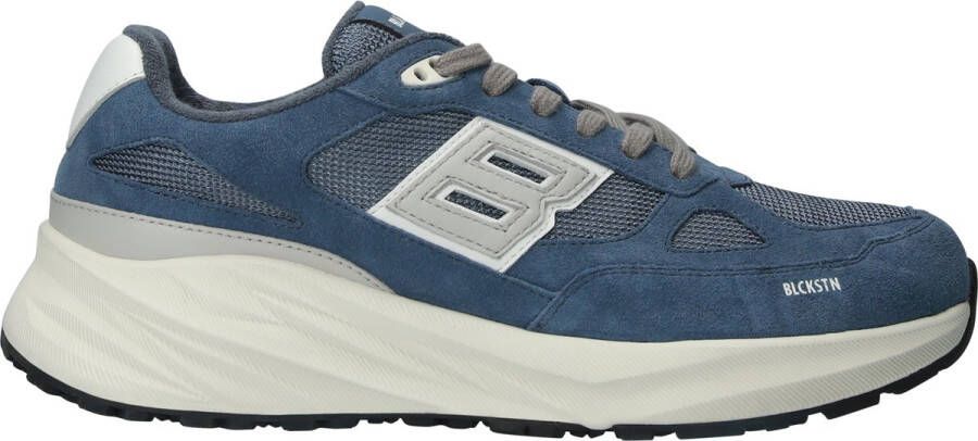BLACKSTONE Lage Sneakers Heren Flint Moss Maat: 45 Materiaal: Suède Kleur: Blauw