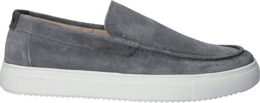 Blackstone GIULIO Grey Pinstripe Slip-ons Man Grey