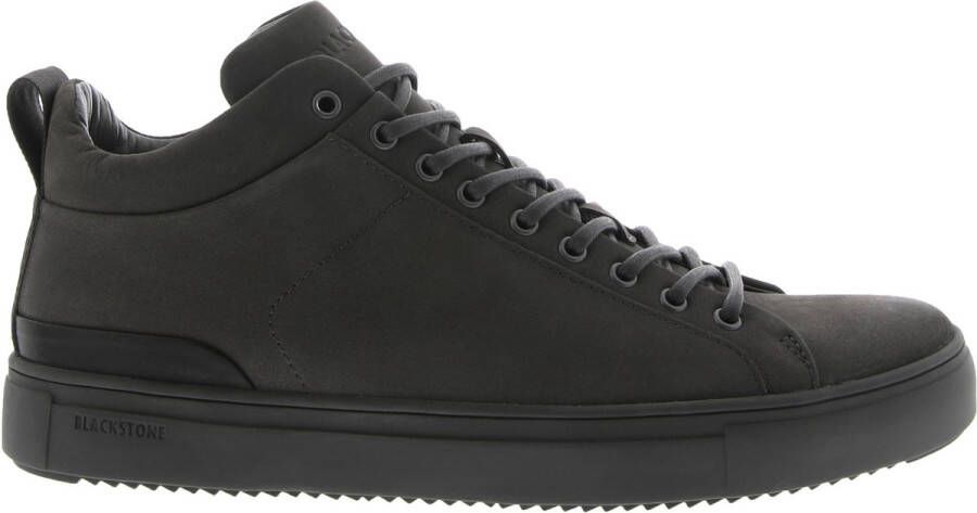 Blackstone Handgemaakte Mid-Top Sneaker Minimalistische Stijl Gray Heren