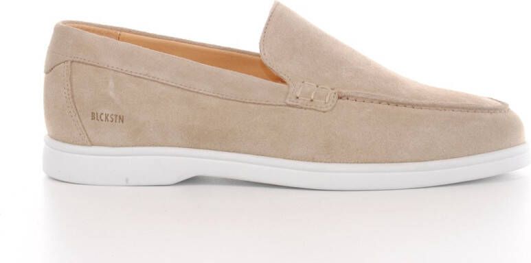 BLACKSTONE BG360 Mouton loafers van suède Beige Suede Loafers Heren