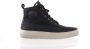 Blackstone ASPEN YG26 ASPHALT HIGH-SNEAKER SHEEPSKIN Man Black - Thumbnail 2