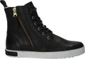 Blackstone Vrouwen Nubuck Veterboots Laarzen Damesschoenen CW96 Zwart - Zwart