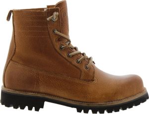Blackstone IL62 CUOIO LACE UP BOOTS FUR Vrouw Cognac