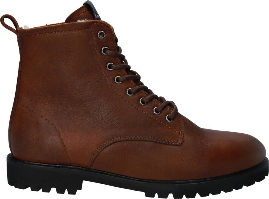Blackstone SG49 OLD YELLOW LACE UP BOOT SHEEPSKIN Man Brown
