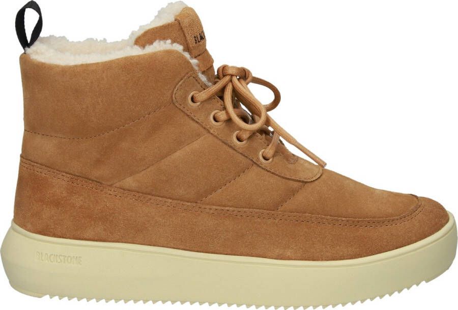 Blackstone Lusa Candied Ginger Sneaker (high) Vrouw Light brown