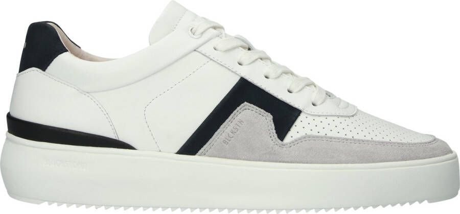 Blackstone MARBLE COLTON DG513 White Dark Blue Sneaker (low) Heren White
