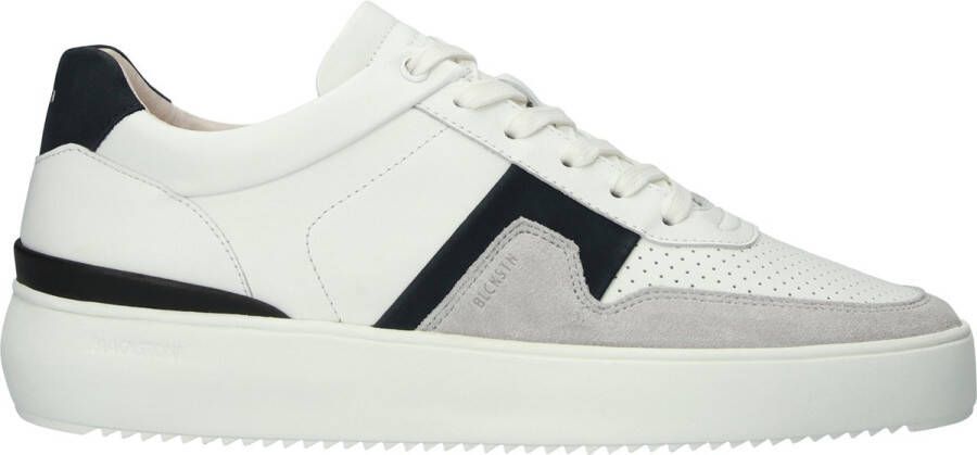 Blackstone MARBLE COLTON DG513 White Dark Blue Sneaker (low) Heren White
