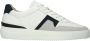 Blackstone MARBLE COLTON DG513 White Dark Blue Sneaker (low) Heren White - Thumbnail 1