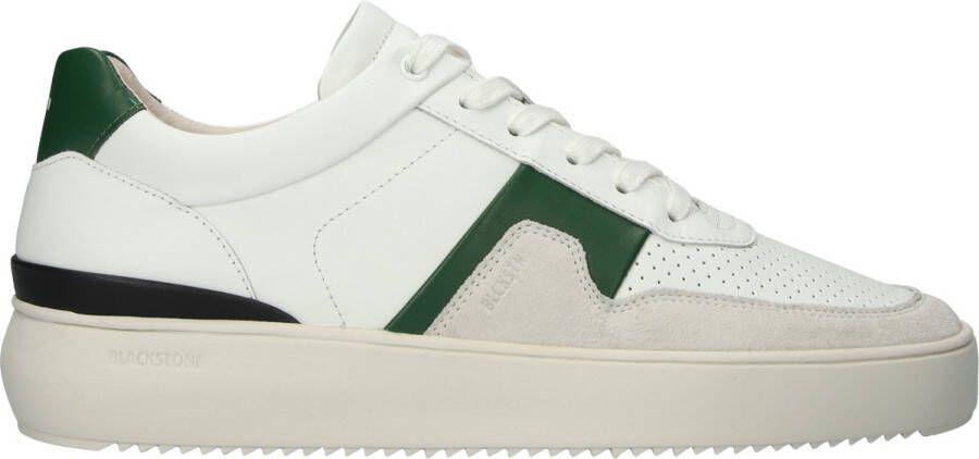 Blackstone MARBLE COLTON DG513 White Green Sneaker (low) Heren White