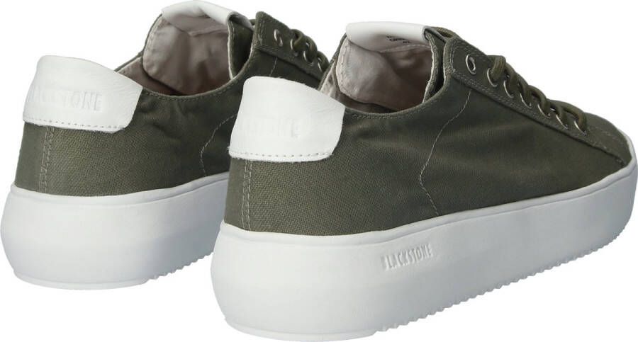Blackstone Morgan Zg30 Green Canvas LOW Sneaker Groen Heren