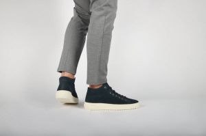 Blackstone Morgan Zg21 Total Eclipse High Sneaker Blauw Heren