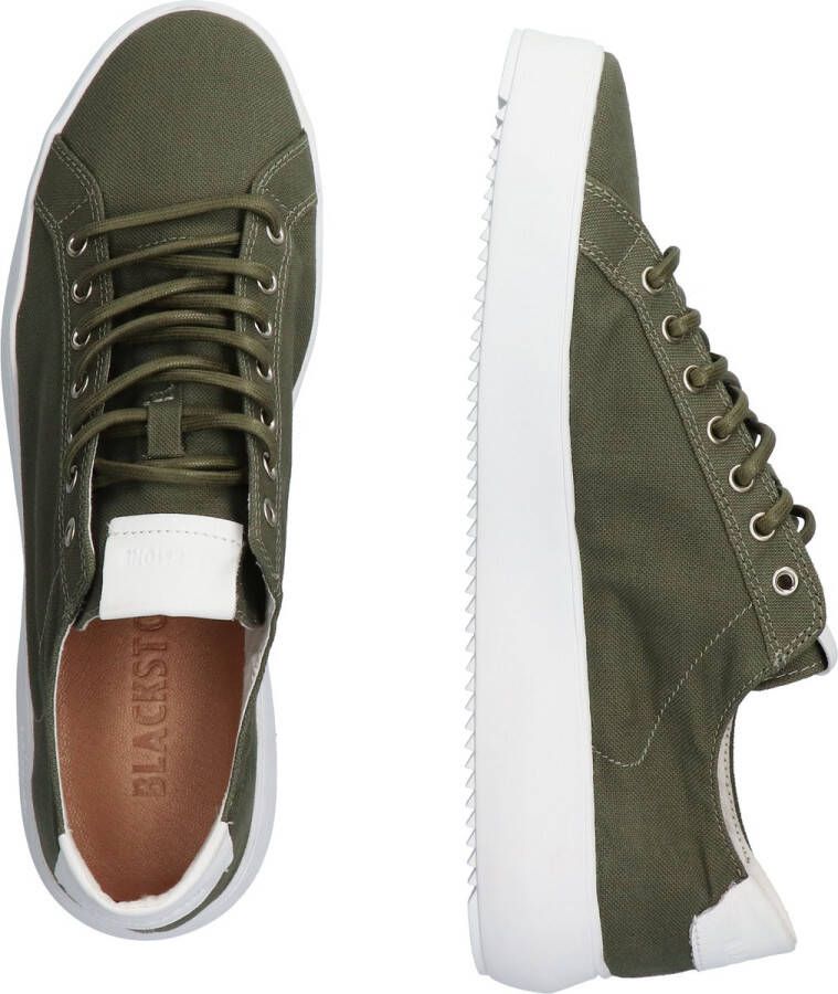 Blackstone MORGAN ZG30 GREEN CANVAS LOW SNEAKER Man Green