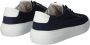 Blackstone Morgan Zg30 Navy Canvas LOW Sneaker Blauw Heren - Thumbnail 1
