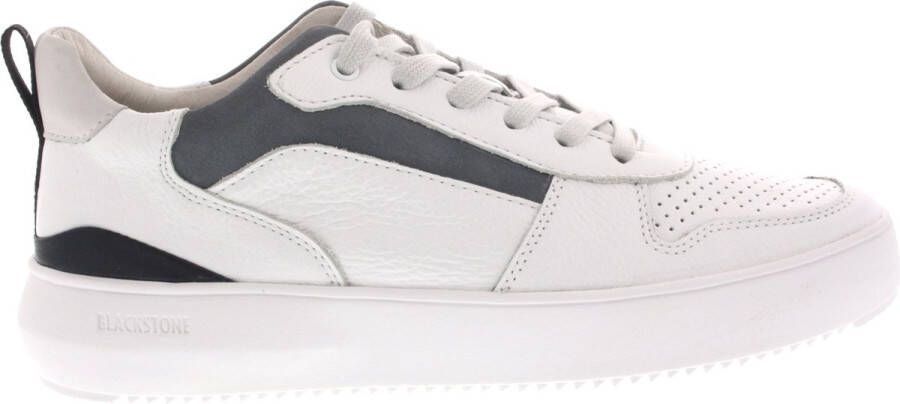 BLACKSTONE Lage Sneakers Heren Mykel Maat: 43 Materiaal: Leer Kleur: Wit - Foto 3