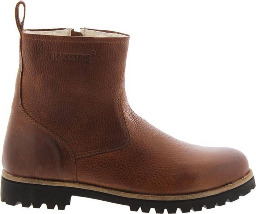 BLACKSTONE Enkelboots Heren Om63 Maat: 45 Materiaal: Leer Kleur: Bruin - Foto 2