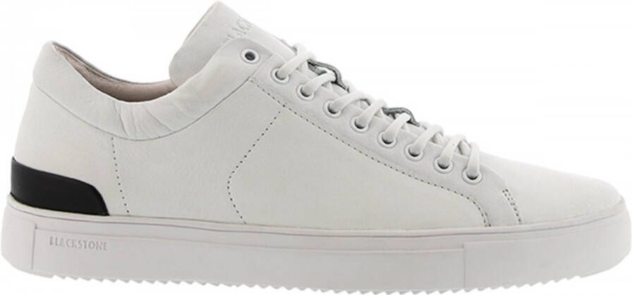 Blackstone PM56 WHITE LOW SNEAKER Man White - Schoenen.nl