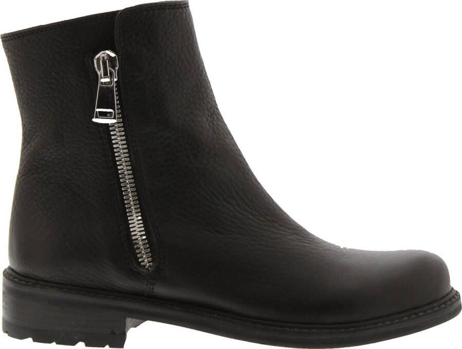 Blackstone Ql04 Black Zipper Boot Black Dames