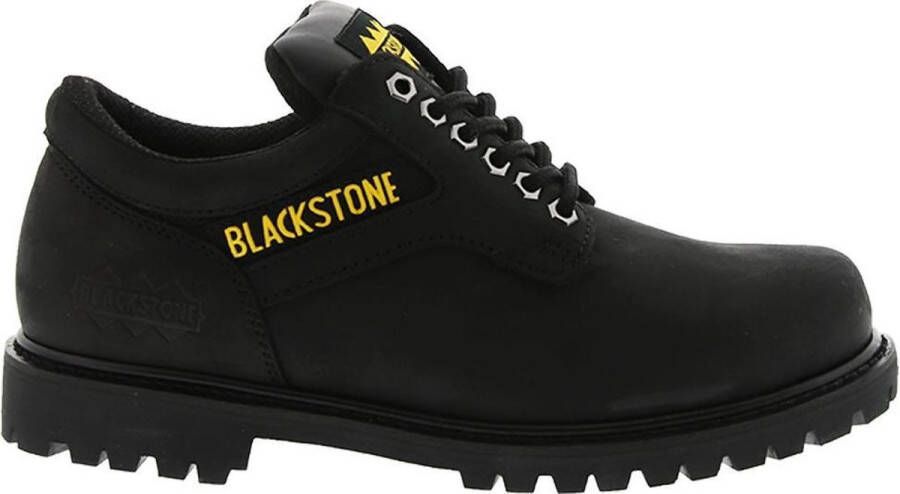 Blackstone 4 INCH OIL NUBUCK BLACK 0439 Black Worker Black