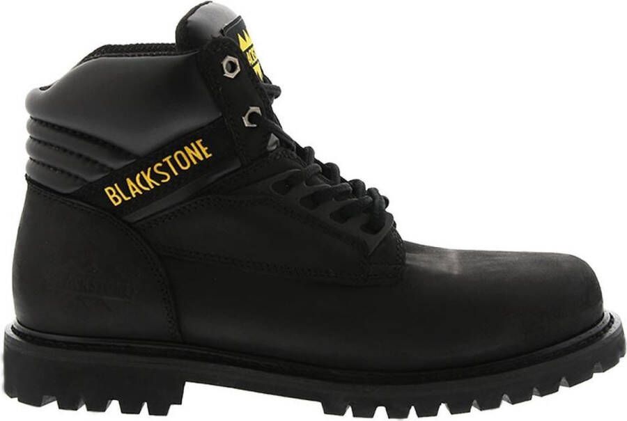 Blackstone 6 INCH OIL NUBUCK Black Worker Werkschoen Black