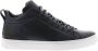 Blackstone Navy Leren Sneaker met Rubberen Cupzool Blue Heren - Thumbnail 1