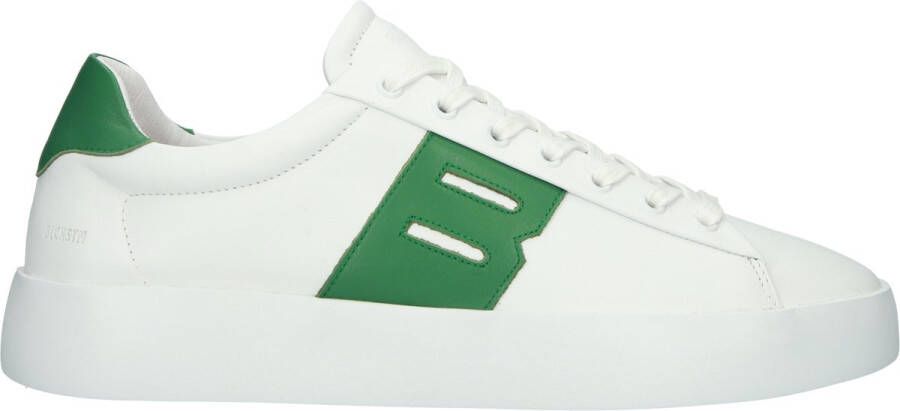 Blackstone SKARN RAY DG366 White Green Sneaker (low) Heren White