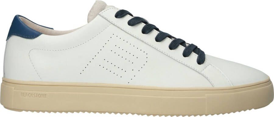 Blackstone SLATE ROSCOE PERF DG506 White Blue Sneaker (low) Heren White