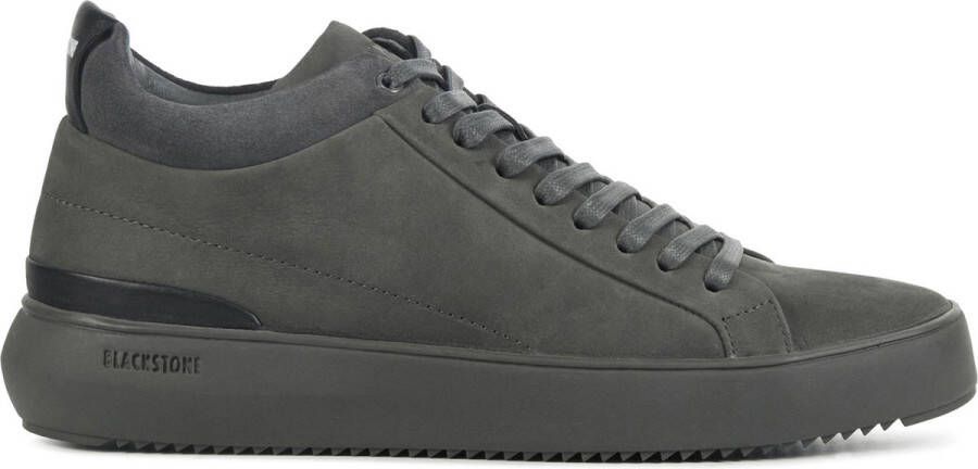 BLACKSTONE Lage Sneakers Heren Yg23 Maat: 41 Materiaal: Nubuck Kleur: Grijs