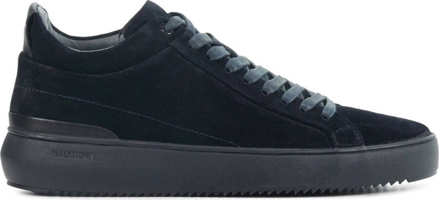 BLACKSTONE Hoge Sneakers Heren Yg22 Maat: 44 Materiaal: Suède Kleur: Blauw