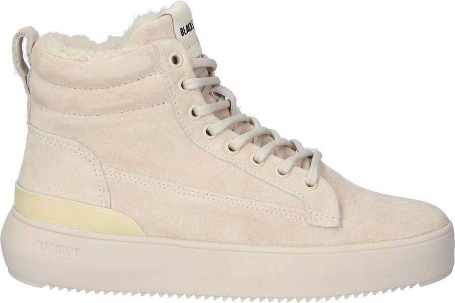 Blackstone SOLEY YL65 SAND HIGH SNEAKER SHEEPSKIN Vrouw Beige