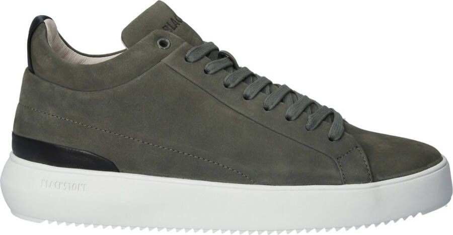 Blackstone TREVOR YG23 Mullet Basil Sneaker (mid) Heren Dark green