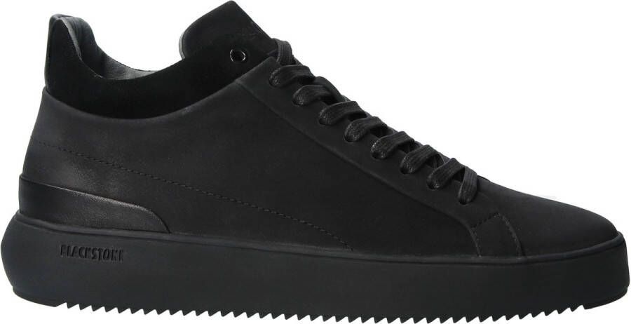 Blackstone YG23 Nero sneakers Nubuck sneakers Zwarte schoenen - Heren schoenen sluiting veters - Foto 2