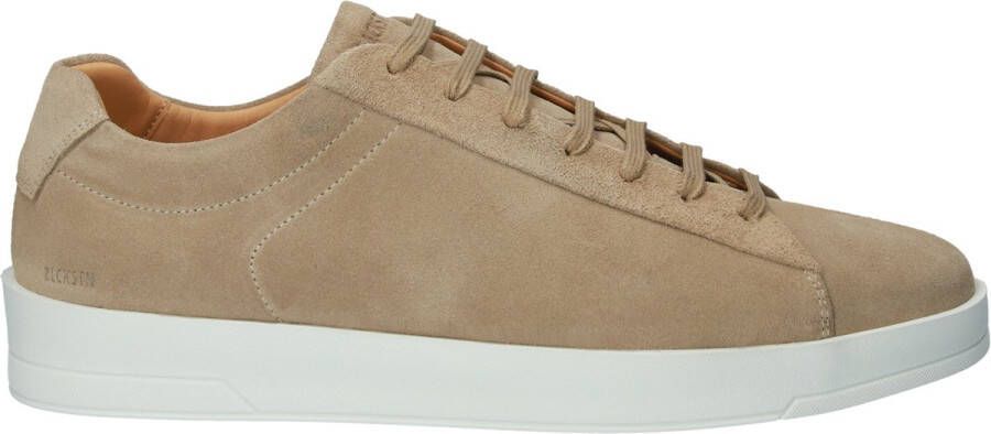 Blackstone Mouton Sneaker Lage Top Stijl Beige Heren