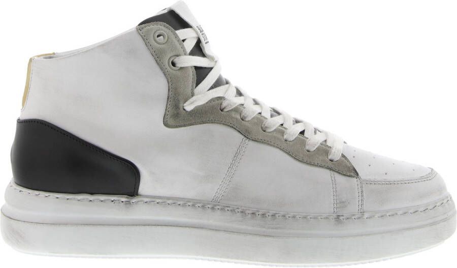 Blackstone WG88 White-black Sneaker (high) Man White