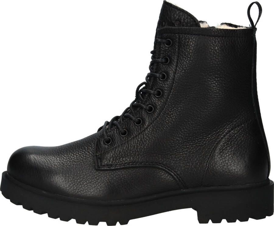 Blackstone WL02 BLACK LACE UP BOOT SHEEPSKIN Vrouw Black