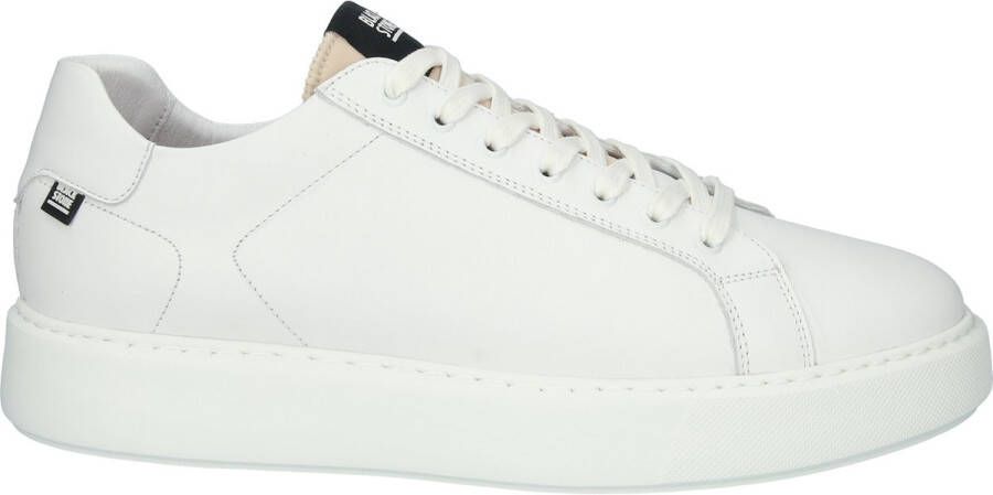 BLACKSTONE Lage Sneakers Heren Xg10 Leer Blauw wit gestreept