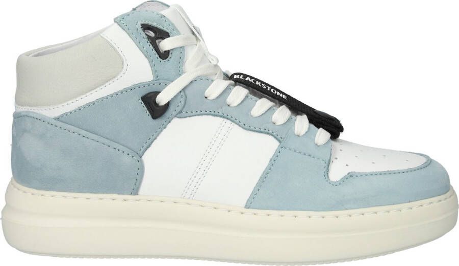 Blackstone XL28 WHITE LIGHT BLUE HIGH TOP SNEAKER Vrouw White - Foto 2