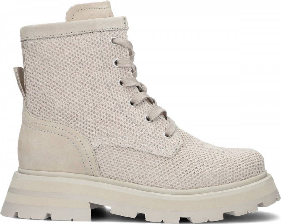 B.L.A.H. Maria Veterboots Laarzen Met Veters Dames Beige