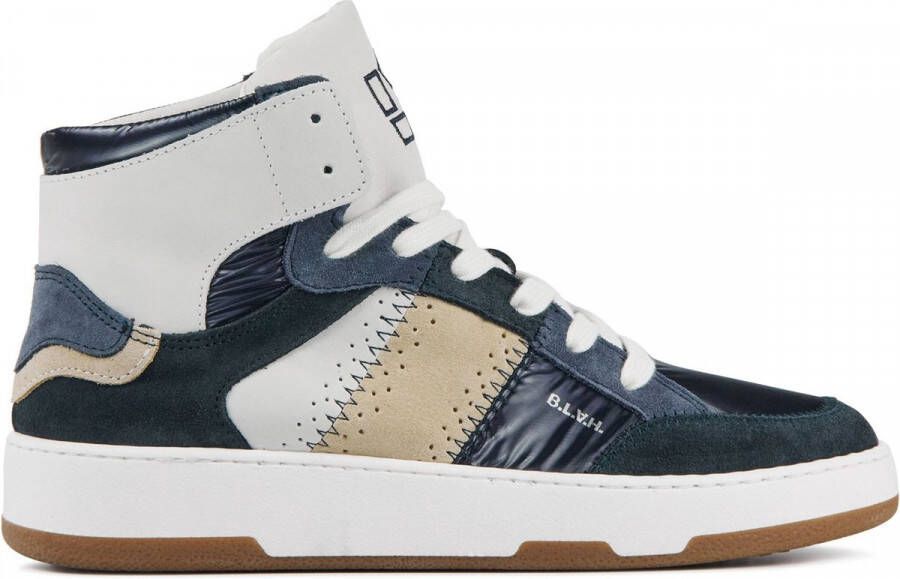 B.L.A.H. Sneakers Dames Hoge sneakers Damesschoenen - Jenn Blauw