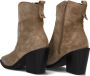 BLASZ Enkellaarsjes Dames 14 Maat: 38 Materiaal: Suède Kleur: Taupe - Thumbnail 2