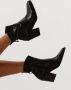 BLASZ Enkellaarsjes Dames 14 Maat: 36 Materiaal: Leer Kleur: Zwart - Thumbnail 2