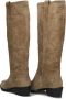 BLASZ Cowboylaarzen Dames 40 Maat: 37 Materiaal: Suède Kleur: Taupe - Thumbnail 2