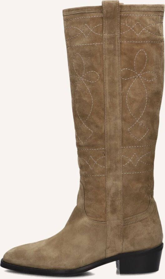 BLASZ Cowboylaarzen Dames 40 Maat: 37 Materiaal: Suède Kleur: Taupe - Foto 2