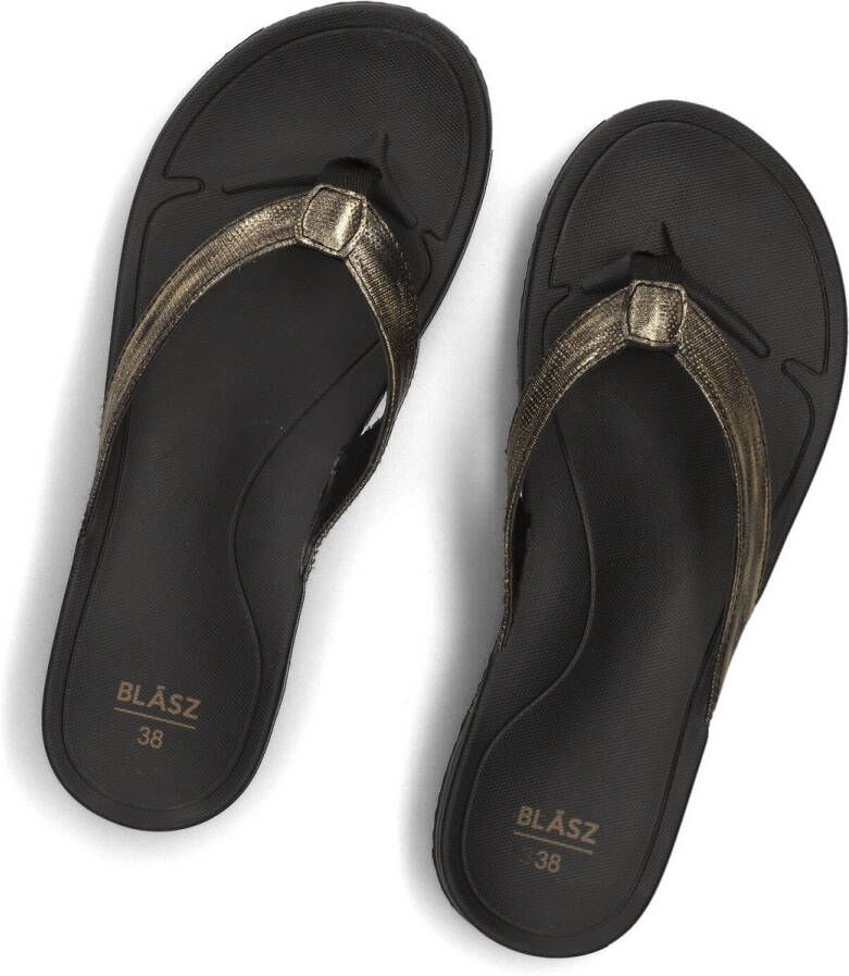 BLASZ Teenslippers Dames Bella 2402 Maat: 39 Materiaal: Rubber Kleur: Goudkleurig - Foto 2