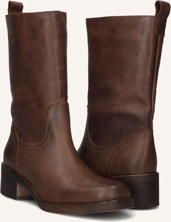 BLASZ Hoge Laarzen Dames 2167 Maat: 37 Materiaal: Leer Kleur: Bruin - Foto 2