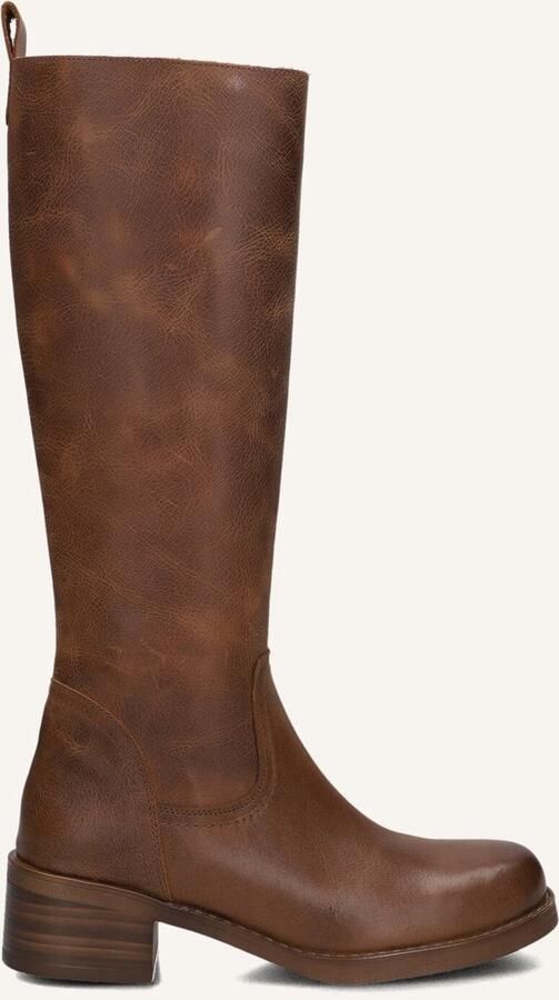 BLASZ Hoge Laarzen Dames 2167 Maat: 37 Materiaal: Leer Kleur: Cognac - Foto 2