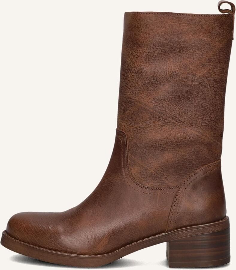 BLASZ Hoge Laarzen Dames 2167 Maat: 39 Materiaal: Leer Kleur: Cognac - Foto 6