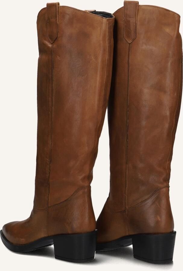 BLASZ Hoge Laarzen Dames 35 Maat: 39 Materiaal: Leer Kleur: Cognac - Foto 2