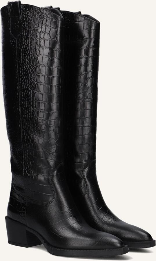 BLASZ Hoge Laarzen Dames 35 Maat: 37 Materiaal: Leer Kleur: Zwart - Foto 8